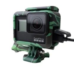 Rahmenschutzhülle - lange Schraube - Basishalterung - für GoPro 5 6 7 Schwarz