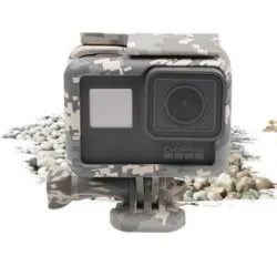 Rahmenschutzhülle - lange Schraube - Basishalterung - für GoPro 5 6 7 Schwarz