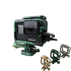 Rahmenschutzhülle - lange Schraube - Basishalterung - für GoPro 5 6 7 Schwarz