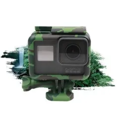 Rahmenschutzhülle - lange Schraube - Basishalterung - für GoPro 5 6 7 Schwarz