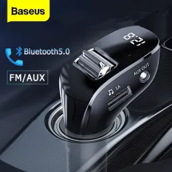 Baseus - FM-Transmitter - AUX - Bluetooth - Dual-USB - Autoladegerät - Freisprecheinrichtung - MP3-Player
