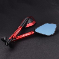 Motorradspiegel - CNC Aluminium - blaues Blendschutzglas - für YAMAHA T-Max 500 / 560 / TMax 530