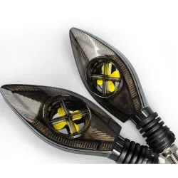 Motorrad Blinker / Signalleuchten - superhell - LED / DRL 12V - 2 Stück