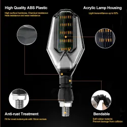 Universal motorcycle turn signal lights - LED - 2 piecesTurning lights