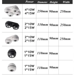 Modern ceiling lamp - super bright - dimmable - LED - COB - 10W - 15W - 20W - 30W - 40W - 60WCeiling lights