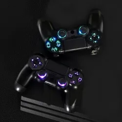 Multi-colors luminated D-pad - thumbsticks - DTF buttons - LED - kit for PS4 ControllerRepair parts