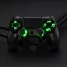 Multi-colors luminated D-pad - thumbsticks - DTF buttons - LED - kit for PS4 ControllerRepair parts