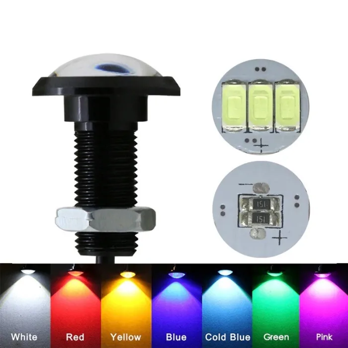 Auto-/Motorradlampe - Adlerauge - LED - DRL - 12V / 24V - 18mm / 23mm