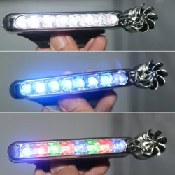 Car light - LED strip - DRL - RGB - wind energy - 2 piecesLED strips