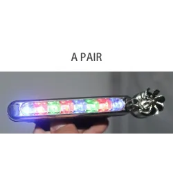 Car light - LED strip - DRL - RGB - wind energy - 2 piecesLED strips