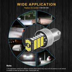 Auto Glühbirne - wasserdicht - LED - DRL - P21W 1156 BA15S - 12V DC - 2 Stück