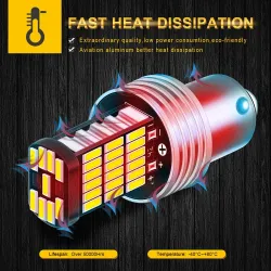 Auto Glühbirne - wasserdicht - LED - DRL - P21W 1156 BA15S - 12V DC - 2 Stück