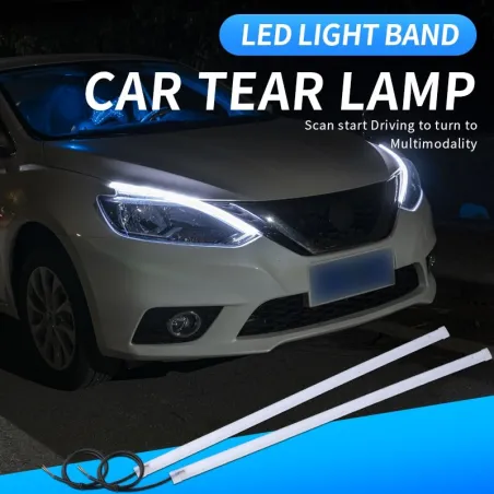 Car LED strip - DRL - turn signal light - flexible - waterproof - 12V - 2 piecesTuning