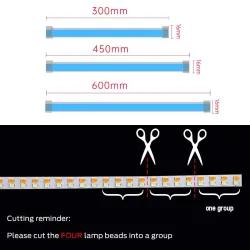 Auto LED-Streifen - DRL - Blinker - flexibel - wasserdicht - 12V - 2 Stück
