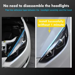 Auto LED-Streifen - DRL - Blinker - flexibel - wasserdicht - 12V - 2 Stück