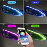 Auto LED-Lichtleiste - flexibel - wasserdicht - DRL - RGB - Bluetooth-Steuerung / Fernbedienung - 12V - 2 Stück