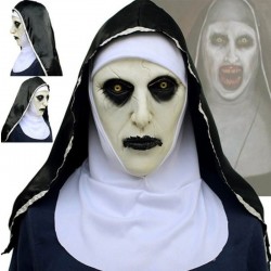 Gruselige Nonne - Latexmaske - Halloween - Maskeraden