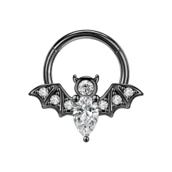 Kristallnasenring - Fledermaus / Biene / Schlange