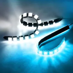 DRL Autolicht - superhell - flexibler LED-Streifen - wasserdicht - 2 Stück