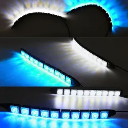 DRL Autolicht - superhell - flexibler LED-Streifen - wasserdicht - 2 Stück