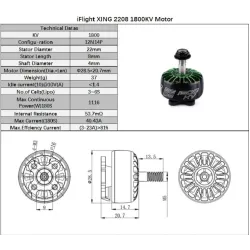 IFlight - Motor - XING X2208 2208 1800KV 2450KV 2-6S FPV - für DIY RC Racing Drone