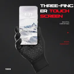 Winter warm gloves - touchscreen - waterproof - with zipper - unisexGloves