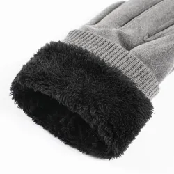 Elegante warme Handschuhe – Touchscreen-Funktion – mit Zierknopf