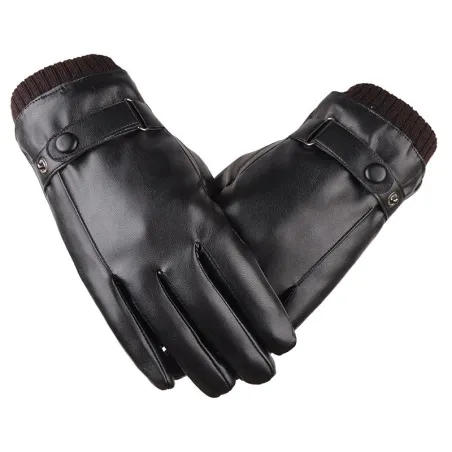 Elegante Leder Herrenhandschuhe - Touchscreen Funktion - winddicht