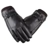 Elegante Leder Herrenhandschuhe - Touchscreen Funktion - winddicht
