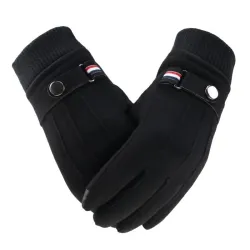 Winter-Wildlederhandschuhe - Touchscreen-Funktion - winddicht - rutschfest - unisex