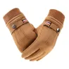 Winter suede gloves - touch screen function - windproof - anti-slip - unisexGloves