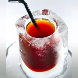 Eiswürfel in Form eines Glases - Silikonschale - Form