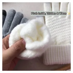 Warme dicke Winterhandschuhe - Touchscreen-Funktion - Kaschmir