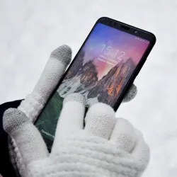 Warm thick winter gloves - touch screen function - cashmereGloves