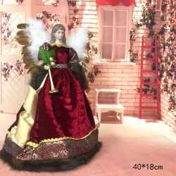 Lächelnder Engel - stehende Puppe - Weihnachtsdekoration
