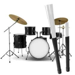 Jazz drum sticks - nylon brushes - retractable - with rubber handle - 23cm - 2 piecesDrums