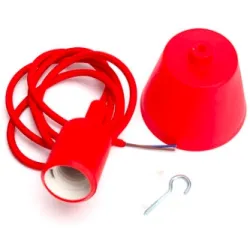 E27 - Deckenlampenfassung - Fassung - Silikonseil - 90cm