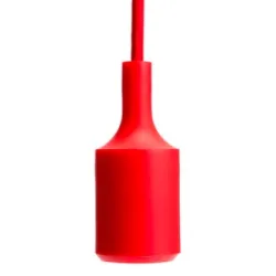 E27 - Deckenlampenfassung - Fassung - Silikonseil - 90cm