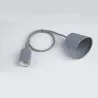 E27 - Deckenlampenfassung - Fassung - Silikonseil - 90cm