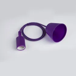 E27 - Deckenlampenfassung - Fassung - Silikonseil - 90cm