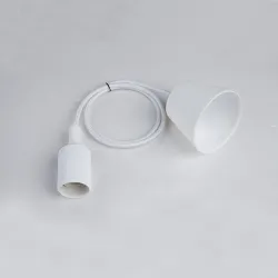 E27 - Deckenlampenfassung - Fassung - Silikonseil - 90cm