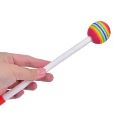 Drum mallets - sticks - colorful round lollipop shaped - 1 pairDrums