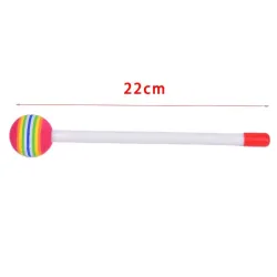 Drum mallets - sticks - colorful round lollipop shaped - 1 pairDrums