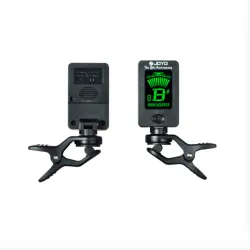 Universeller Gitarrentuner - digitaler Clip - drehbar - eingebauter Akku