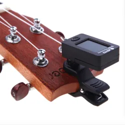 Universeller Gitarrentuner - digitaler Clip - drehbar - eingebauter Akku