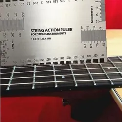 Gitarrenmesslineal - Saiten-Umrechnungstabelle - Edelstahl