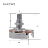 Gitarrenpotentiometer - Full Size - 18mm Split Shaft - A500K / B500K / A250K / B250K - 2 Stück