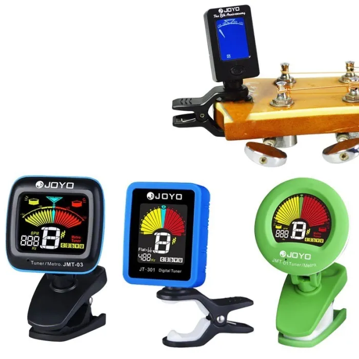 Mini Digital Tuner - LCD - drehbarer Clip - für Gitarre / Violine / Ukulele
