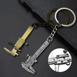 Schlüsselanhänger mit Mini-Messschieber