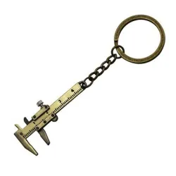 Keychain with mini vernier calliperKeyrings
